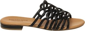 Vincent Vega Vincent Vega, Schoenen, Dames, Zwart, 40 EU, Leer, Giada Sandaal