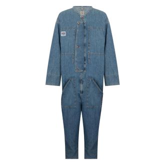 Diesel Jumpsuits, male, Blue, Size: XL Denim jumpsuit