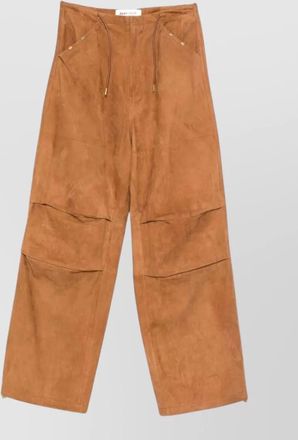 Darkpark leather wide-leg trousers