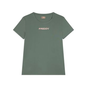 Freddy T-shirt regular in tessuto tecnico leggero