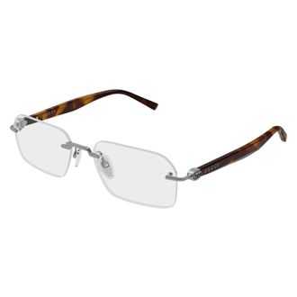 Gucci Rechthoekig Optisch Montuur - unisex - Brillen - Bruin - 55 MM - Accessoires