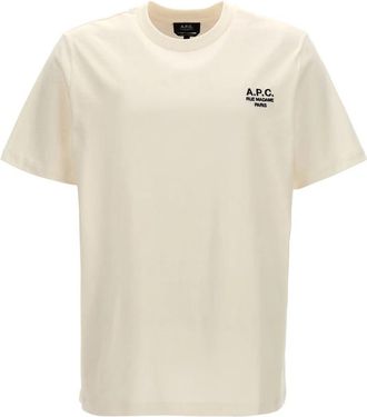 A.P.C. Standard Rue Madame Cotton Crew Neck T-Shirt - Heren - T-shirts - Wit - S - Katoen - Tops