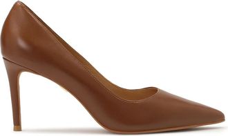 Kazar Bruine pumps met een comfortabele hak - Dames - Pumps - Bruin - 35 EU - Leer - Schoenen