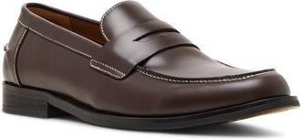 Steve Madden Natan Penny Loafer in Dark Brown at Nordstrom, Size 10.5
