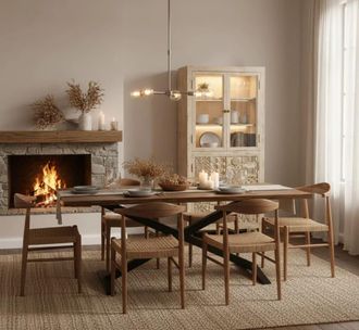 Wanderlust Deco Vitrina de madera artesanal 80 x 40 x 180h cm
