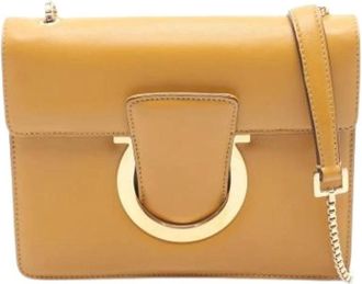 Ferragamo Pre-owned Cross Body Bags, female, Brown, Size: ONE SIZE Pre-owned Shoulder Bag