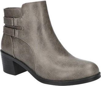 Easy Street Murphy Boots Womens Gray Side Zipper Block Heel Booties LION63