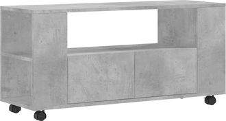 vidaXL Vidaxl - Mueble De Tv Madera De Ingenier&iacute;a Gris Hormig&oacute;n 102x34,5x43 Cm
