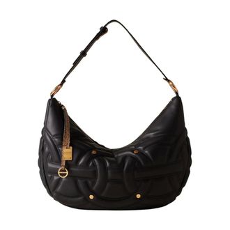 Borbonese Shoulder Bags, female, Black, ONE SIZE, Shoppers Black