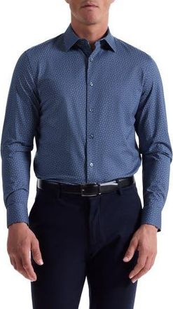 Bugatchi James OoohCotton Floral Button-Up Shirt in Night Blue at Nordstrom Rack, Size Xx-Large