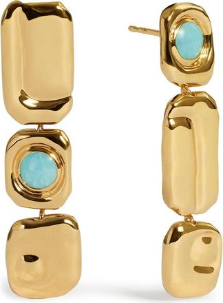 Monica Vinader Amaia Amazonite Cocktail Drop Earrings in 18K Gold Vermeil/amazonite at Nordstrom