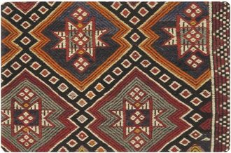 Pasargad Home Vintage Turkish Kilim Wool Pillow Case