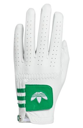 adidas Originals Leather Golf Glove in White at Nordstrom, Size Medium