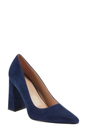 Marc Fisher Minny Pointed Toe Pump in Medium Blue at Nordstrom, Size 7.5
