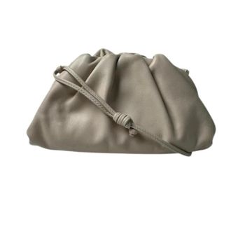 Bottega Veneta Pre-owned Cross Body Bags, female, Beige, Size: ONE SIZE Pre-owned Leather Pouch