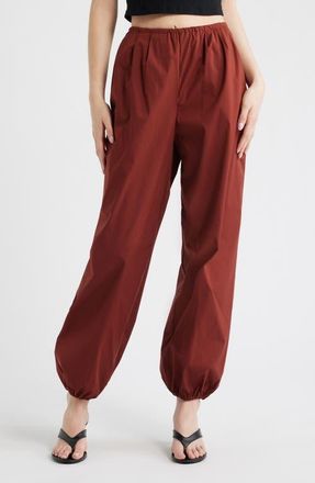 Mango Stretch Cotton Joggers in Burnt Orange at Nordstrom, Size X-Large