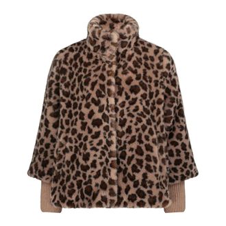 Betty Barclay Nepbont & Shearling Jas - Dames - Jassen - Bruin - M - Nepbont - Jassen