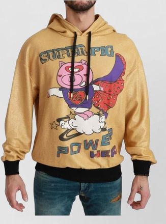 Dolce & Gabbana cotton graphic hooded sweatshirt