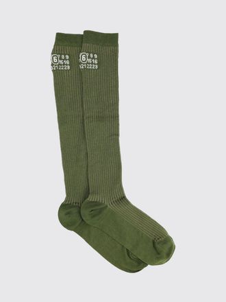Maison Margiela Calze in cotone a coste stretch
