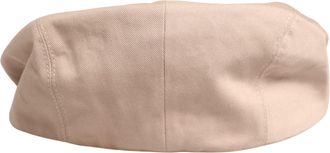 Dolce & Gabbana Men Beige Cotton Newsboy Cloth Capello Mens Hat