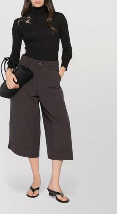 Ermanno Scervino virgin wool fine-knit lace-panel turtleneck sweater