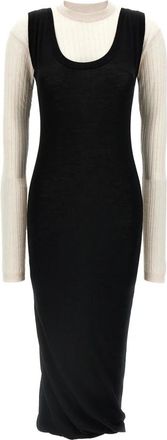 Marni Gelaagde Jurk - Dames - Casual kleedjes - Veelkleurig - S - Wol - Kleedjes