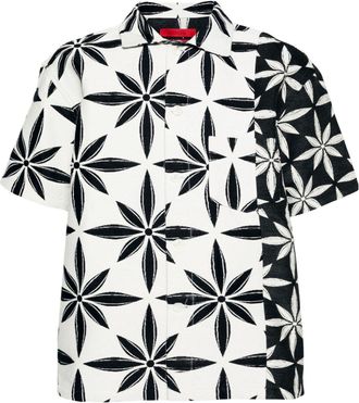 Kusikohc Incision shirt - unisex - Cotton/Polyester - S - Neutrals