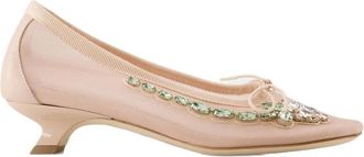 Simone Rocha Mesh Court Schoenen - Dames - Pumps - Beige - 35 EU - Schoenen