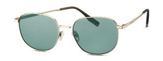 Tom Tailor Sonnenbrille TOM TAILOR Modell 675006, Damen, gold, metallic, Sonnenbrillen Sonnenbrille, Form Karree/Soft, Logoschriftzug auf B&uuml;gel, Metallfassung