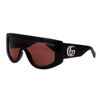 Gucci Accessoires, Dames, Zwart, ONE Size, Retro Stijl Zonnebril Gg 1950S