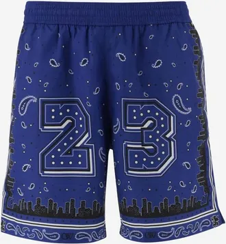Off-white Blue Bandana Swim Shorts