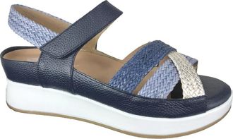 PieSanto Schoenen Sandaal - Dames - Sleehakken - Blauw - 42 EU - Schoenen