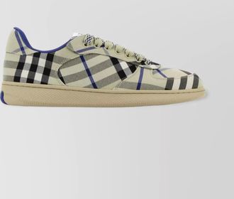 Burberry embroidered canvas low-top sneakers