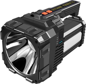 OEM Searchlight - 1000 Lumen - Solar Powered - 5000 Mah Battery - 5 Modes - Handheld And Work Light - 1 Unit