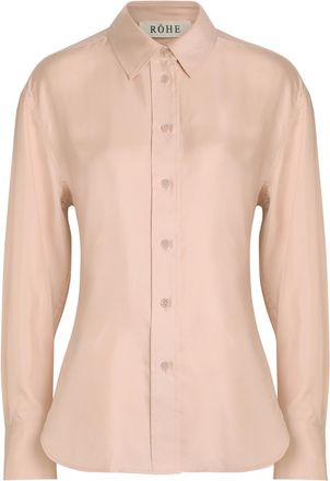 R&oacute;he Silk Shirt - Rose - 40 (UK12 / M)