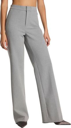 Spanx SPANXsupersmooth Well Suited 360 Wide Leg Pant in Heather Grey at Nordstrom, Size X-Large