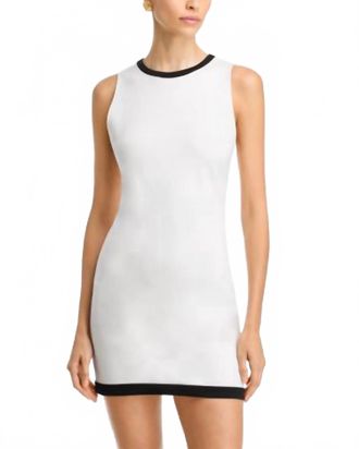 Alice & Olivia Wynell Mini Dress In Off White