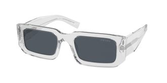 Prada Grey Rectangular Mens Sunglasses PR 06YS 12R09T 53