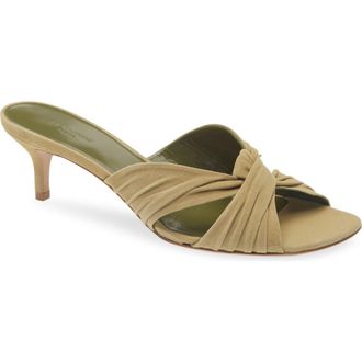 Le Monde Beryl Antonia Kitten Heel Slide Sandal in Grey Green at Nordstrom, Size 10.5Us