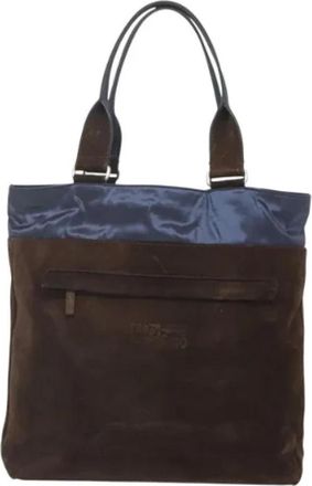 Ferragamo Pre-owned Suede handbags - Dames - Vintage Shopper - Bruin - ONE Size - Su&egrave;de - Vintage