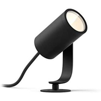 Philips Projecteur De Jardin - Philips Hue - Lily - Lumiere Blanche Et Color&eacute;e - Noir - Basse Tension - Extension - Ip67