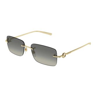Gucci Horsebit Rimless Sunglasses - unisex - Gucci - Sunglasses - Yellow - 55 MM - Accessories