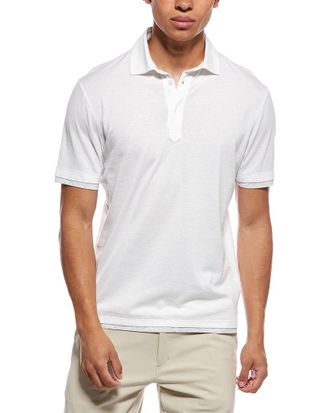 Brunello Cucinelli Linen-Blend Polo Shirt