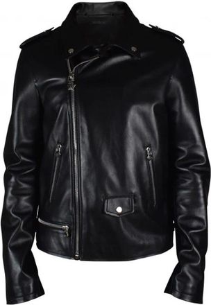 Philipp Plein Perfecto Jacket - Heren - Leren en Su&egrave;de Jassen - Zwart - XL - Leer - Jassen