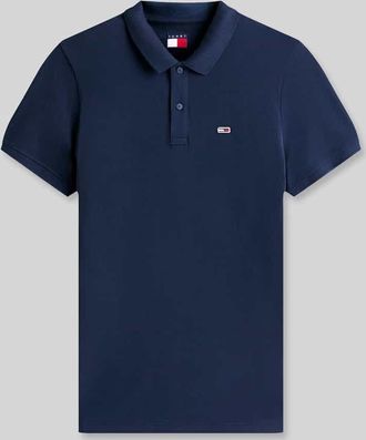 Tommy Jeans Regular Fit Poloshirt Modell TJM SLIM PLACKET POLO EXT in Marine, Gr&ouml;&szlig;e XXL