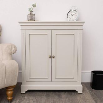 Melody Maison Two Door Small Sideboard/Shoe Cabinet - Daventry Taupe-Grey Range in Taupe