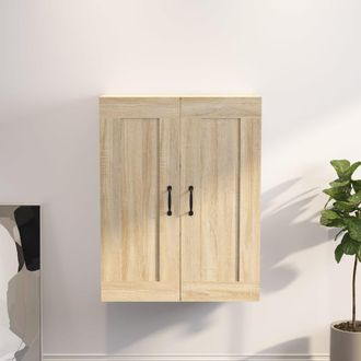 vidaXL Armario Colgante De Pared Roble Sonoma 69,5x32,5x90 Cm Vidaxl