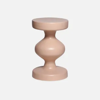 Sweeek Sweeek - Mesa Auxiliar O Mesita De Metal, Hawa, Rosa, 29.5x29.5x47 Cm