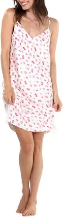 Honeydew Intimates Sunday Rest Satin Chemise in Beso Lips at Nordstrom, Size X-Large