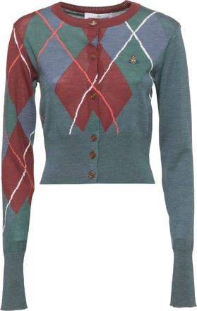 Vivienne Westwood Multicolor Checked Wool-Blend Cardigan